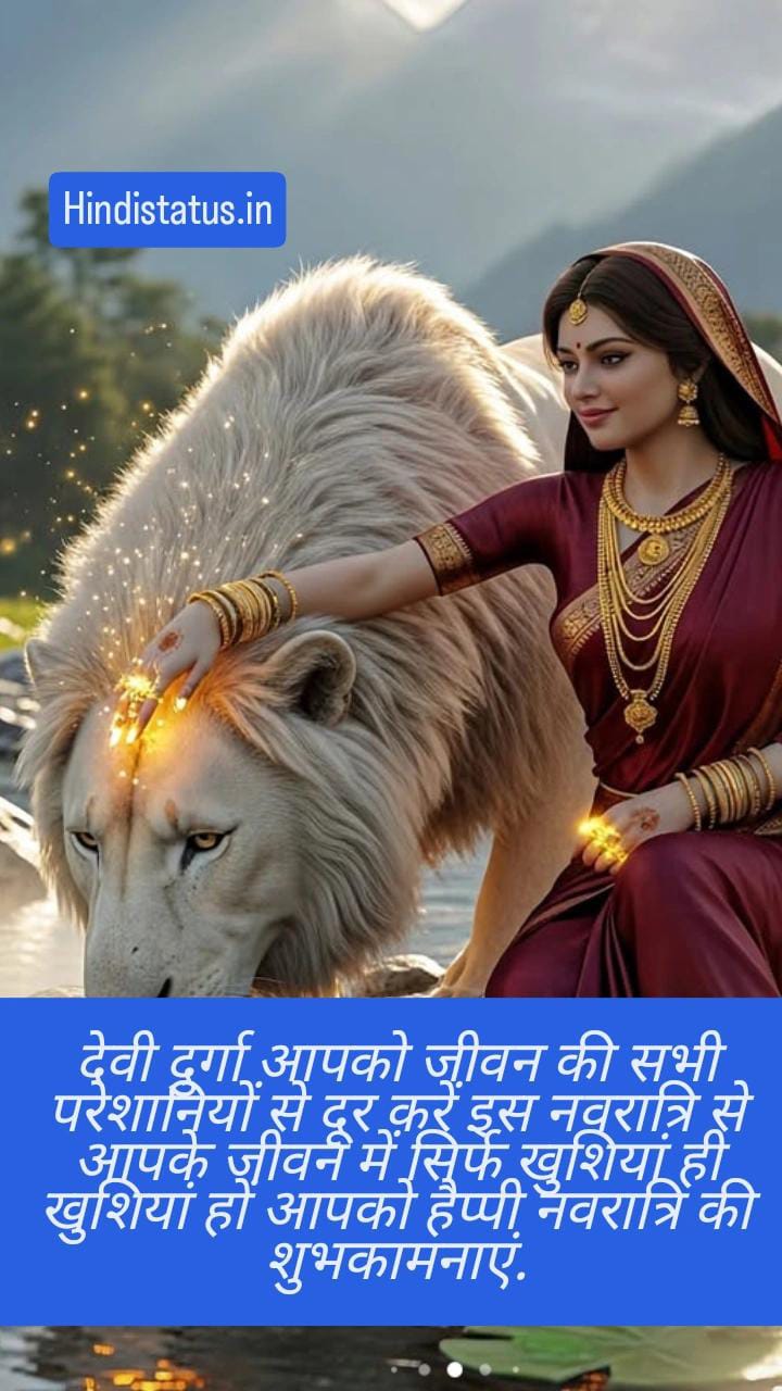 Happy Navratri Status In Hindi | नवरात्रि स्टेटस इन हिंदी,Best Happy Navratri Status, हैप्पी नवरात्रि कोट्स, शुभकामनाएं, Navratri Wishes, नवरात्रि की हार्दिक शुभकामनाएं, Navratri Quotes in Hindi